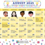 Your Happiness Calendar for Educators for August 2025